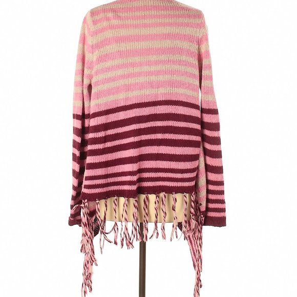 BCBGMaxAzria Pink Knit Poncho Cardigan - Picture 2 of 9